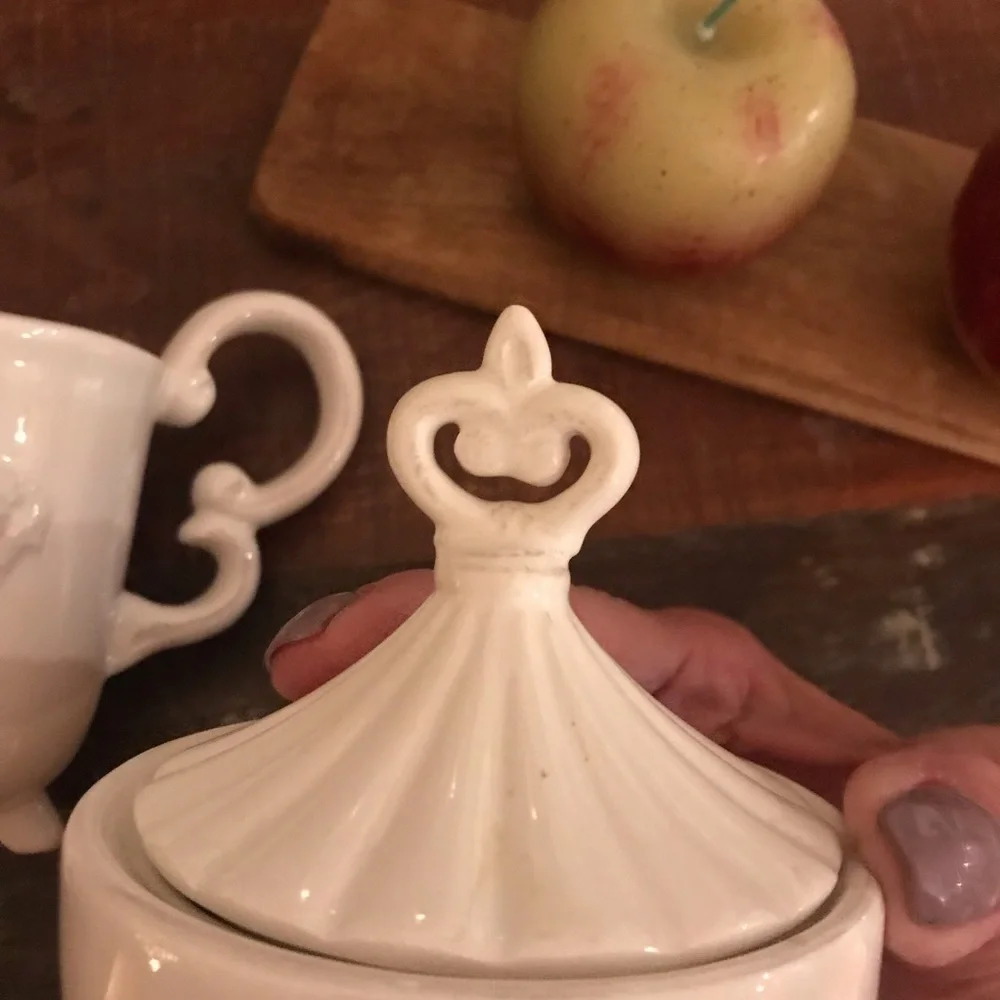 ▪️Shabby Chic Creamer & Sugar Bowl